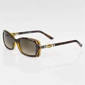 Gucci GG 3194/S Tortoiseshell Bamboo Accent Sunglasses